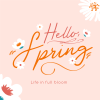 Hello Spring Greeting Linkedin Post Image Preview