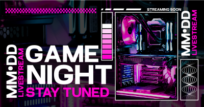 Neon Game Night Facebook ad Image Preview