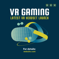 VR Gaming Headset Instagram Post Design