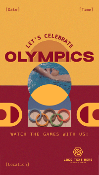 Formal Olympics Watch Party YouTube Short Design