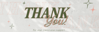 Simplistic Thank You Twitter Header Image Preview