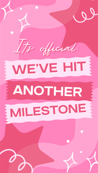 Cutesy Quirky Milestone TikTok Video Design