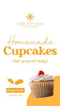 Cupcake Christmas Sale Instagram Story Design