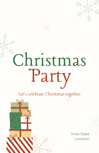 Christmas Countdown Invitation Design