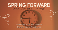 Daylight Saving Begins Facebook ad | BrandCrowd Facebook ad Maker