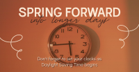 Daylight Saving Begins Facebook Ad Design