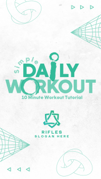 Modern Workout Routine Instagram story Image Preview