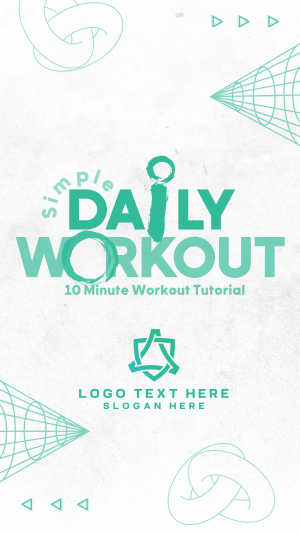 Modern Workout Routine Instagram story Image Preview