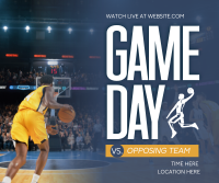 Basketball Game Day Facebook Post Design