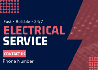 Handyman Electrical Service Postcard Image Preview