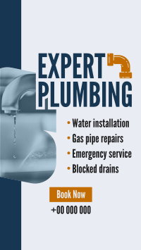 Minimalist Expert Plumbing YouTube Short Preview