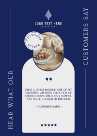 Pastries Customer Review Poster Image Preview