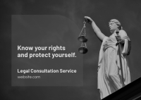Legal Consultation Service Postcard Image Preview