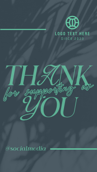 Minimalistic Thank You Instagram Reel Preview