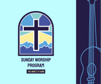 Sunday Worship Program Facebook Post | BrandCrowd Facebook Post Maker