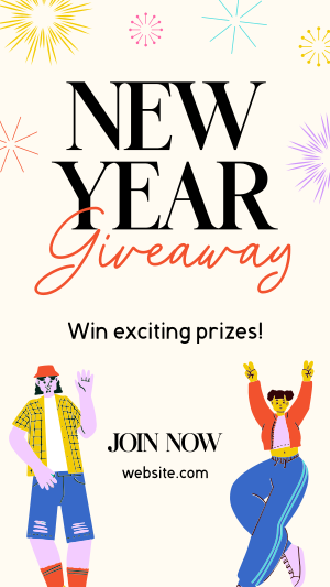 New Year's Giveaway Instagram story Image Preview
