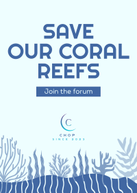 Coral Reef Conference Flyer Design