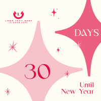 Sparkly New Year Countdown Linkedin Post Image Preview