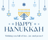 Hanukkah Candelabra Facebook post Image Preview