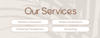 Minimalist Services Facebook cover Image Preview