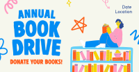 Donate A Book Facebook Ad Design