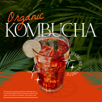 Organic Kombucha Instagram Post Design