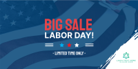 Big Sale Labor Day Twitter Post Design