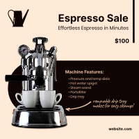 Espresso Machine Instagram Post Design