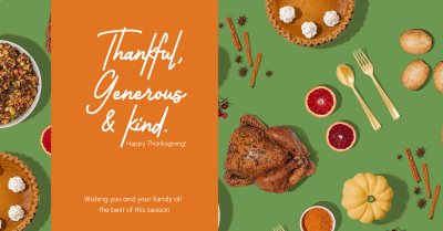 Thanksgiving Diner Facebook ad Image Preview