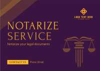 Legal Documentation Postcard Image Preview