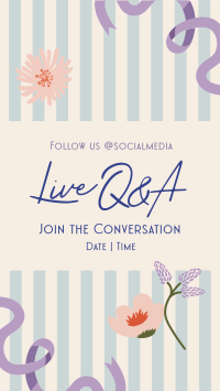 Live Q&A Conversation Facebook Story Design