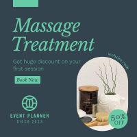 Elegant Massage Promo Instagram Post Design