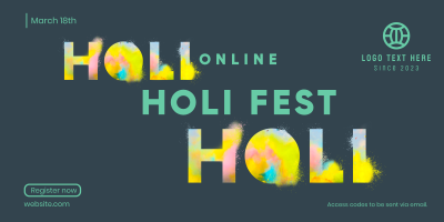 Holi Fest Twitter Post Image Preview