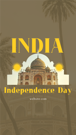 Independence To India Facebook story Image Preview