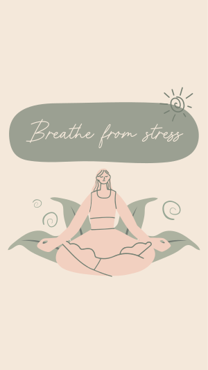 Breathe From Stress Facebook story Image Preview