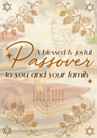 Rustic Passover Greeting Poster Image Preview