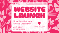 Floral Website Launch Animation Design