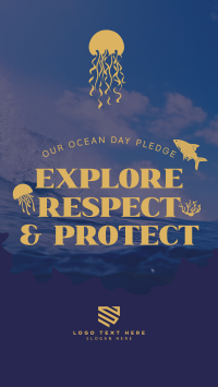 Ocean Day Pledge YouTube short Image Preview