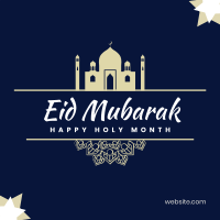 Eid Mubarak Mosque Instagram post | BrandCrowd Instagram post Maker