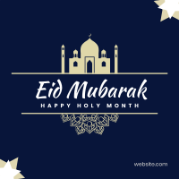 Eid Mubarak Mosque Instagram post Image Preview