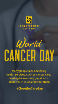 Cancer Day Ribbon Pin Facebook Story Design