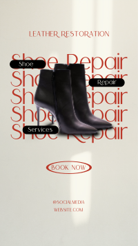 Minimal Shoe Repair TikTok Video Design