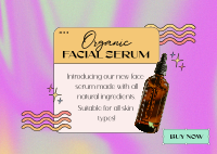 Organic  Skincare Y2K Postcard Design