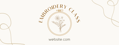 Learn Embroidery Facebook cover Image Preview