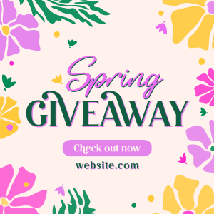 Spring Giveaway Flowers Instagram post Image Preview