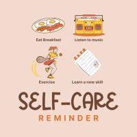 Self-Care Tips Instagram Post Design
