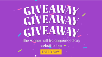Confetti Giveaway Announcement Animation Image Preview