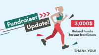 Marathon Fundraiser Update Facebook Event Cover Design