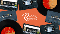 Retro Records YouTube Banner Design
