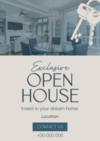 Elegant Open House Poster Image Preview